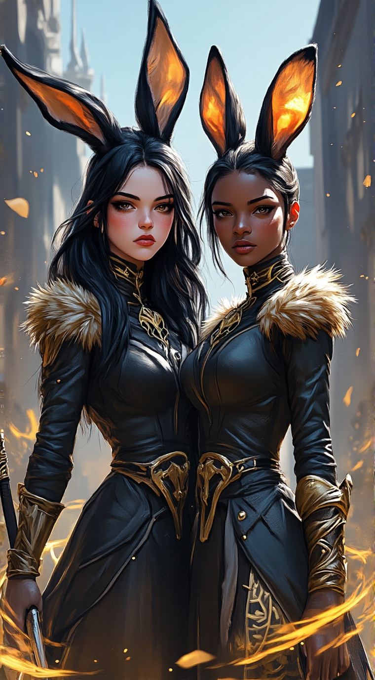 ai character: Lizzie and Diana background