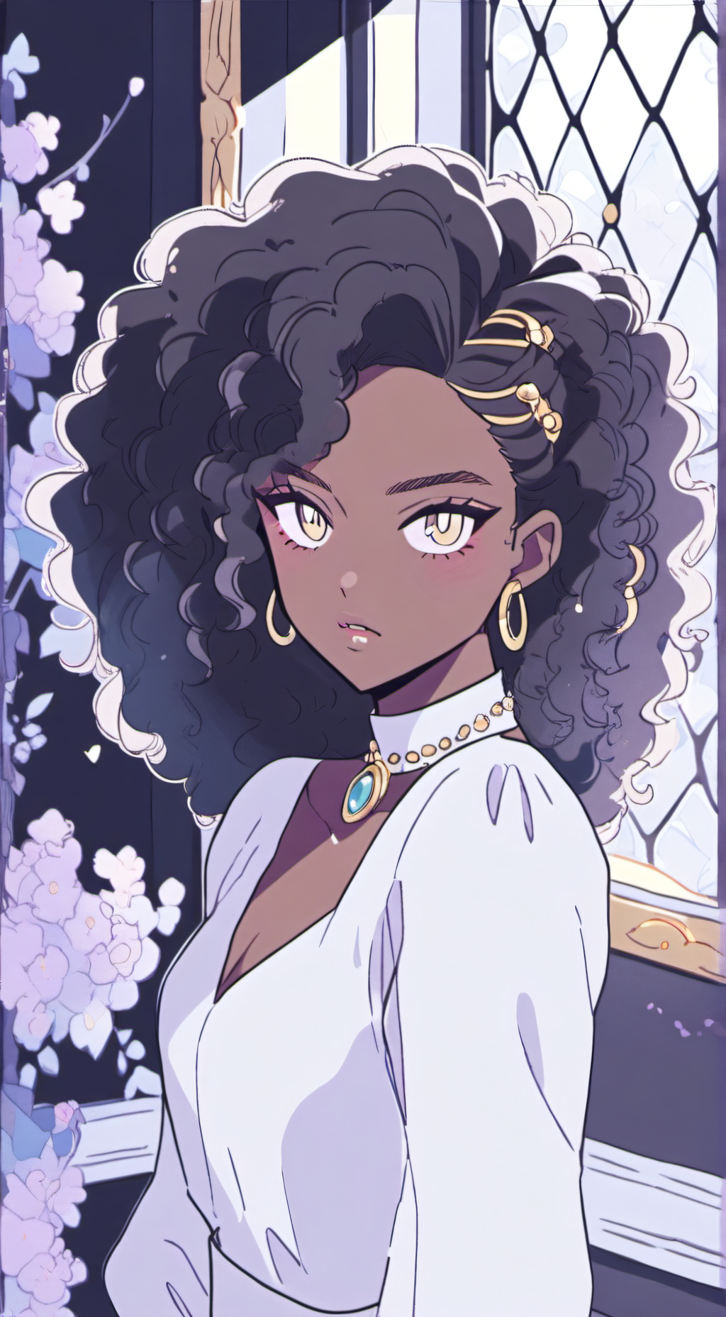 ai character: Vivienne Nocturne background