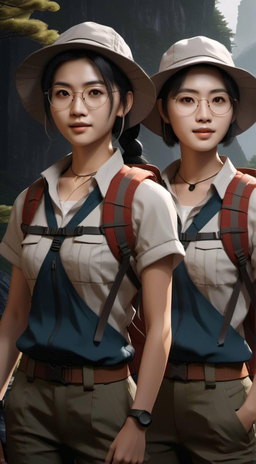 ai character: Suzy and Lucy background