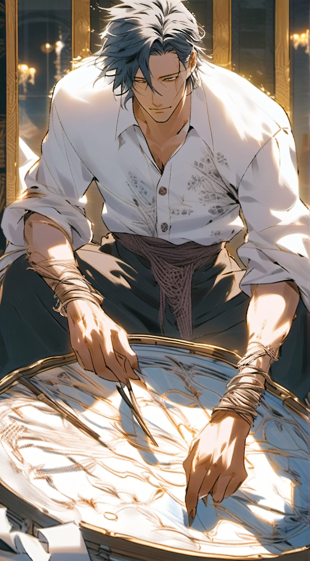 ai character: Oren background