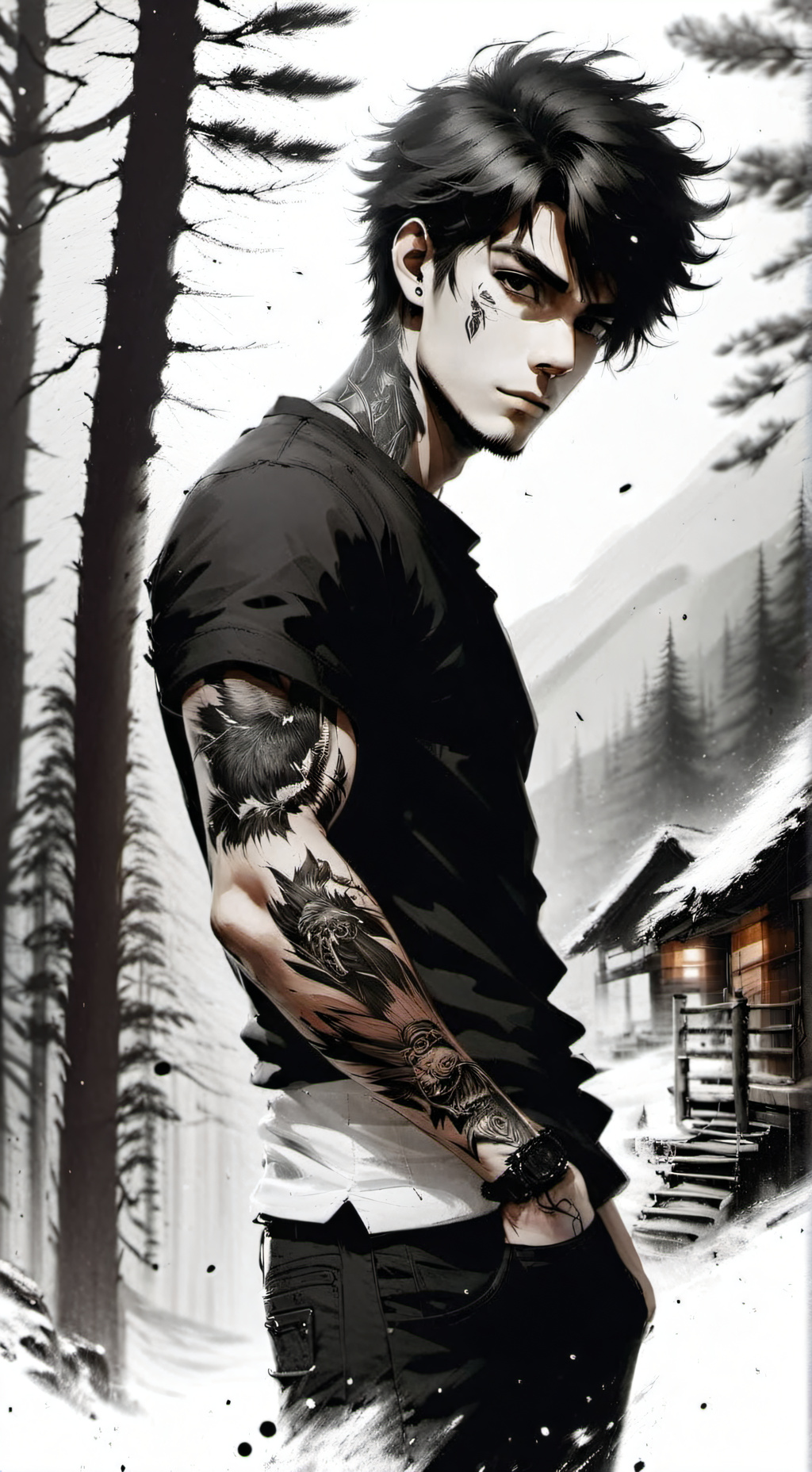 ai character: Nick Diamond  background