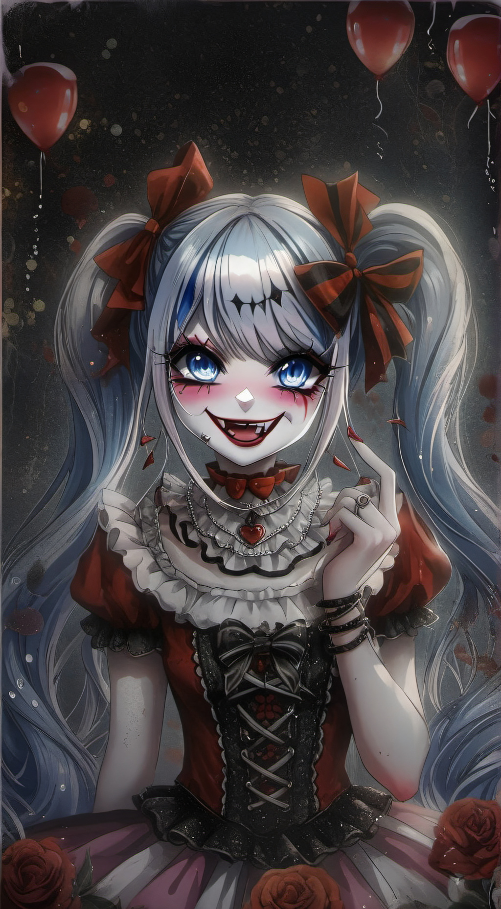 ai character: 🎈 Poppy🎈(clown) background