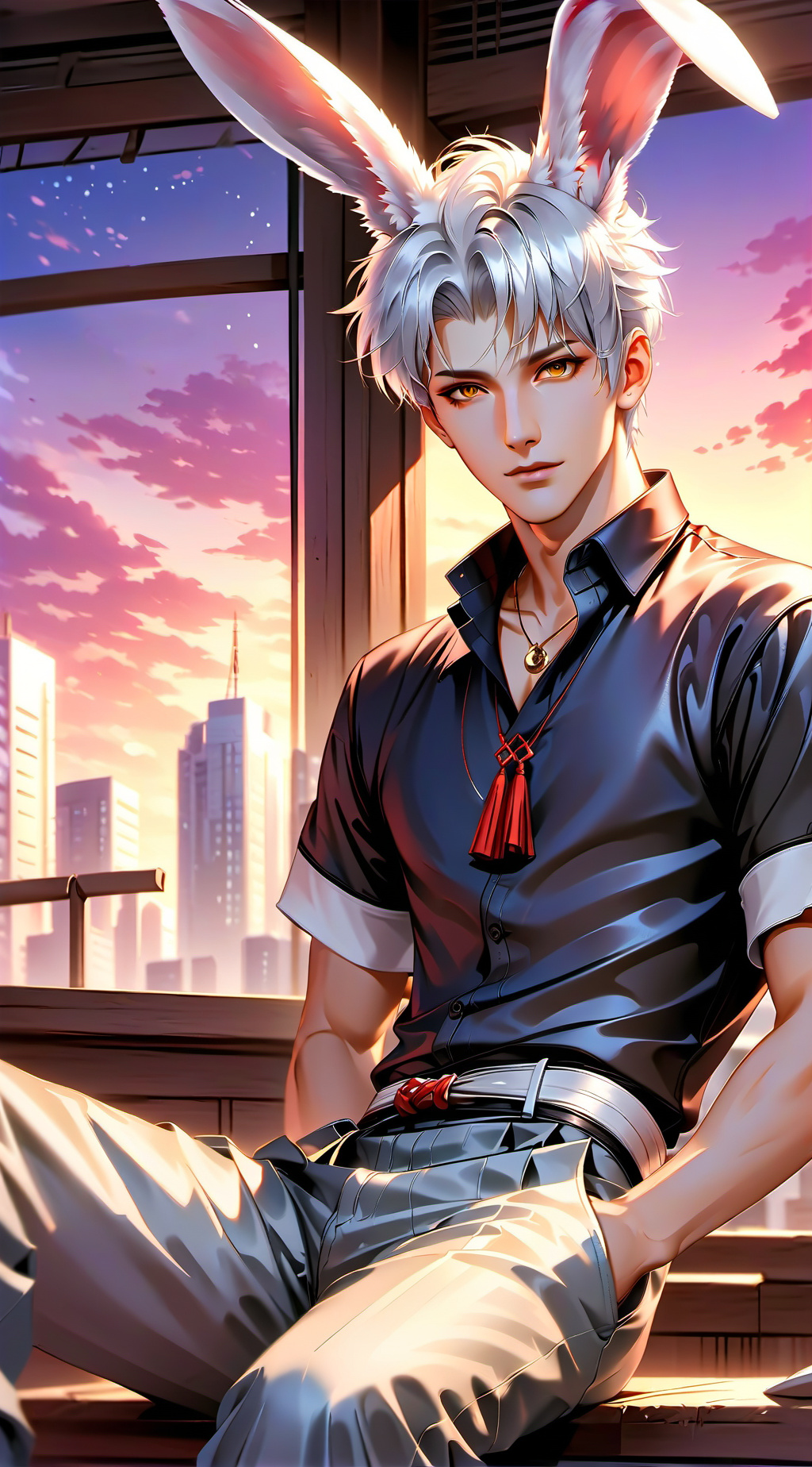 ai character: Lior  background