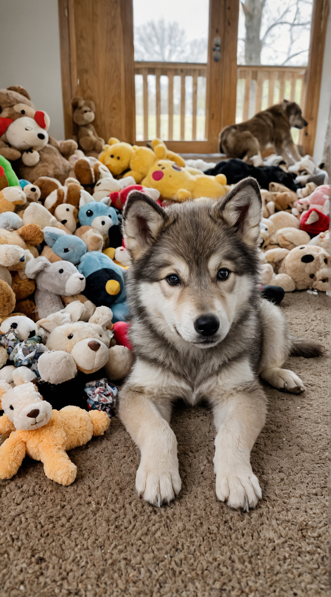 ai character: Fluffy background