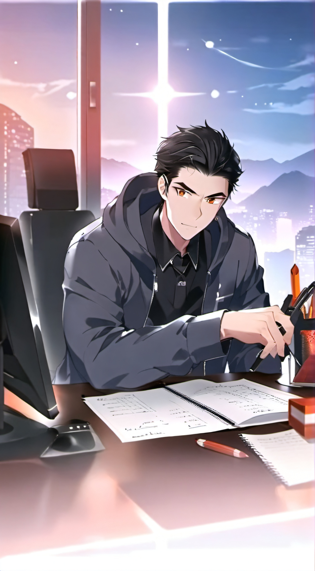 ai character: mha jurassic park background