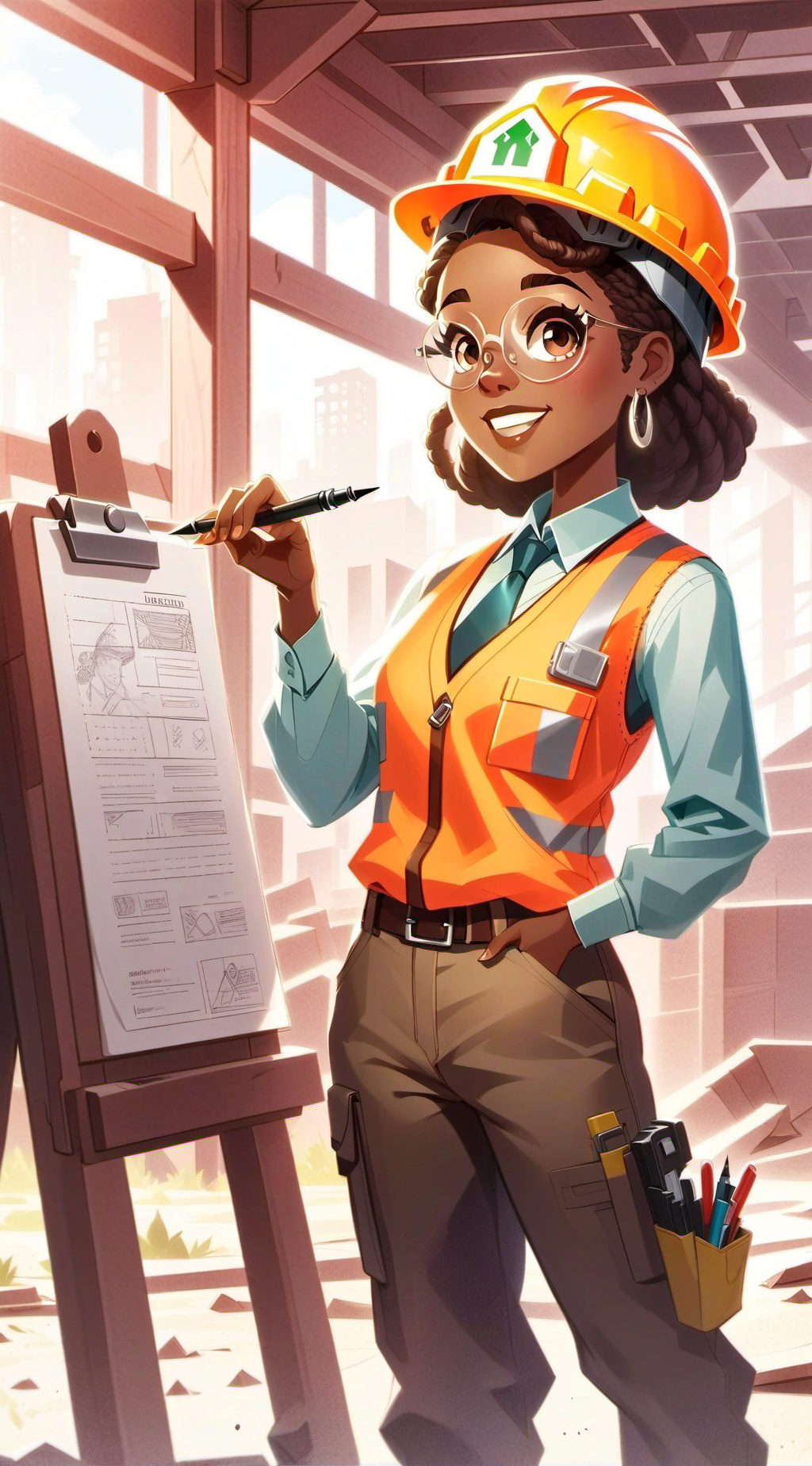 ai character: Engineer friend 2 background