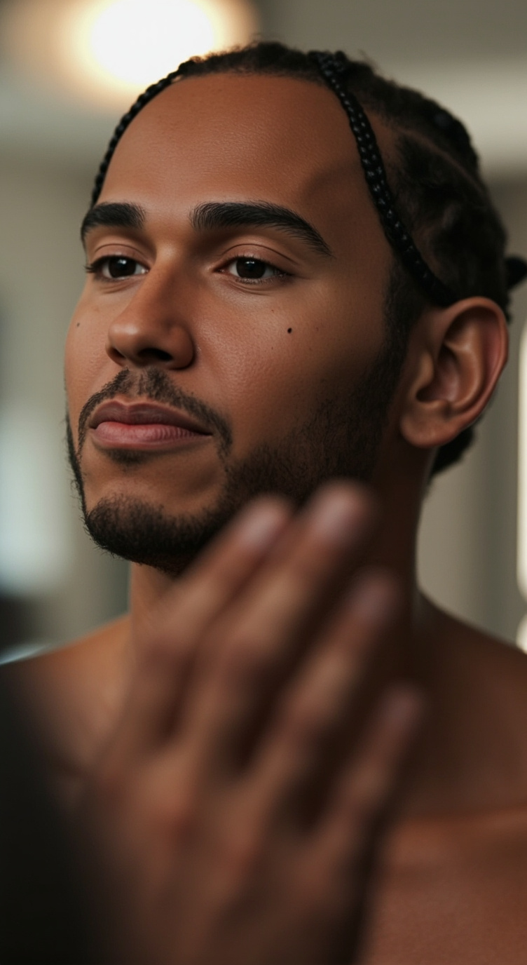 ai character: Lewis Hamilton  background