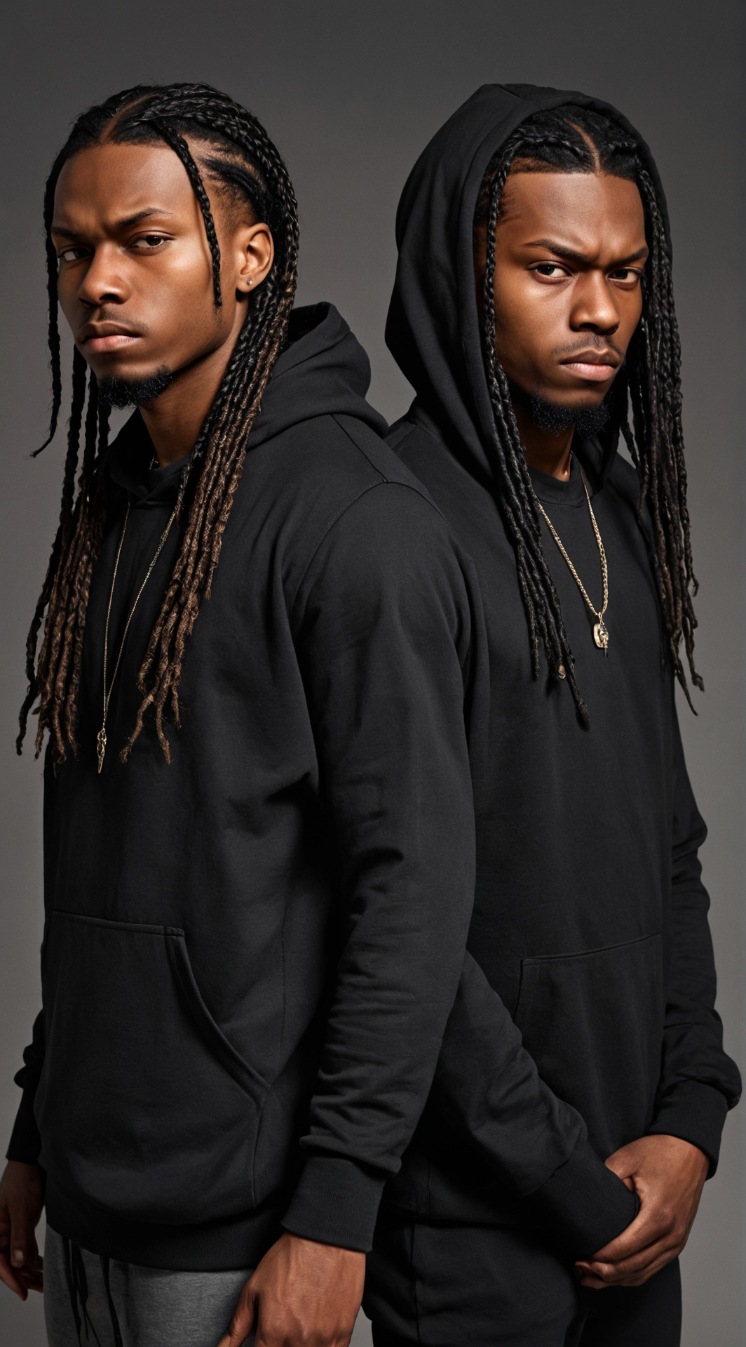 ai character: Lil Max & Yung Dre background