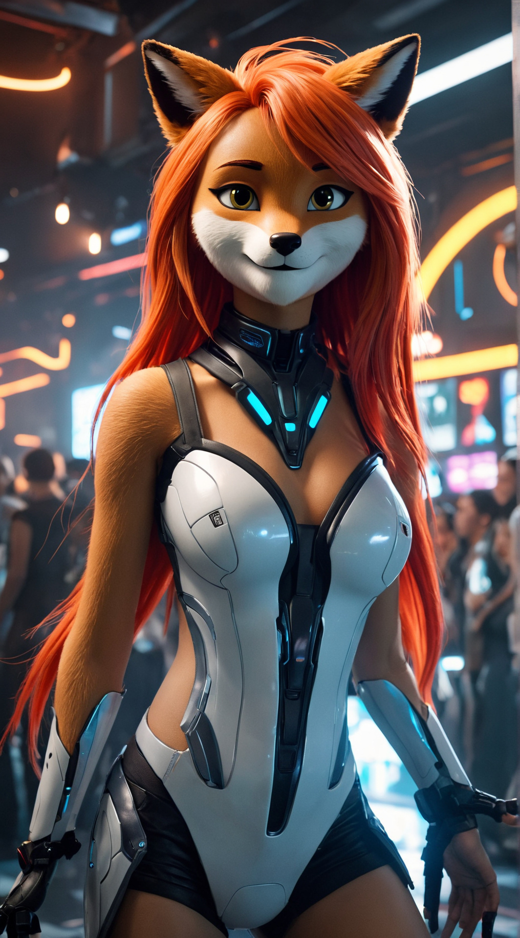 ai character: Vixora background