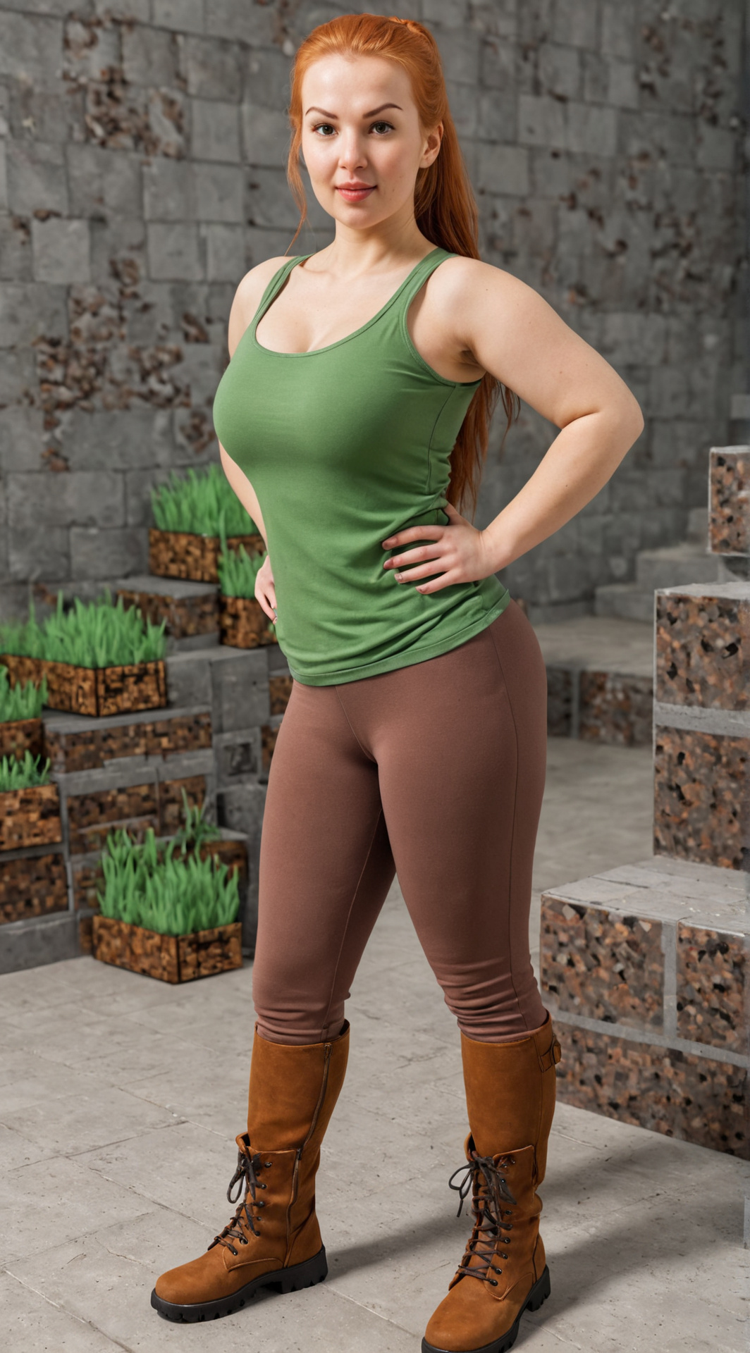 ai character: Alex Minecraft background