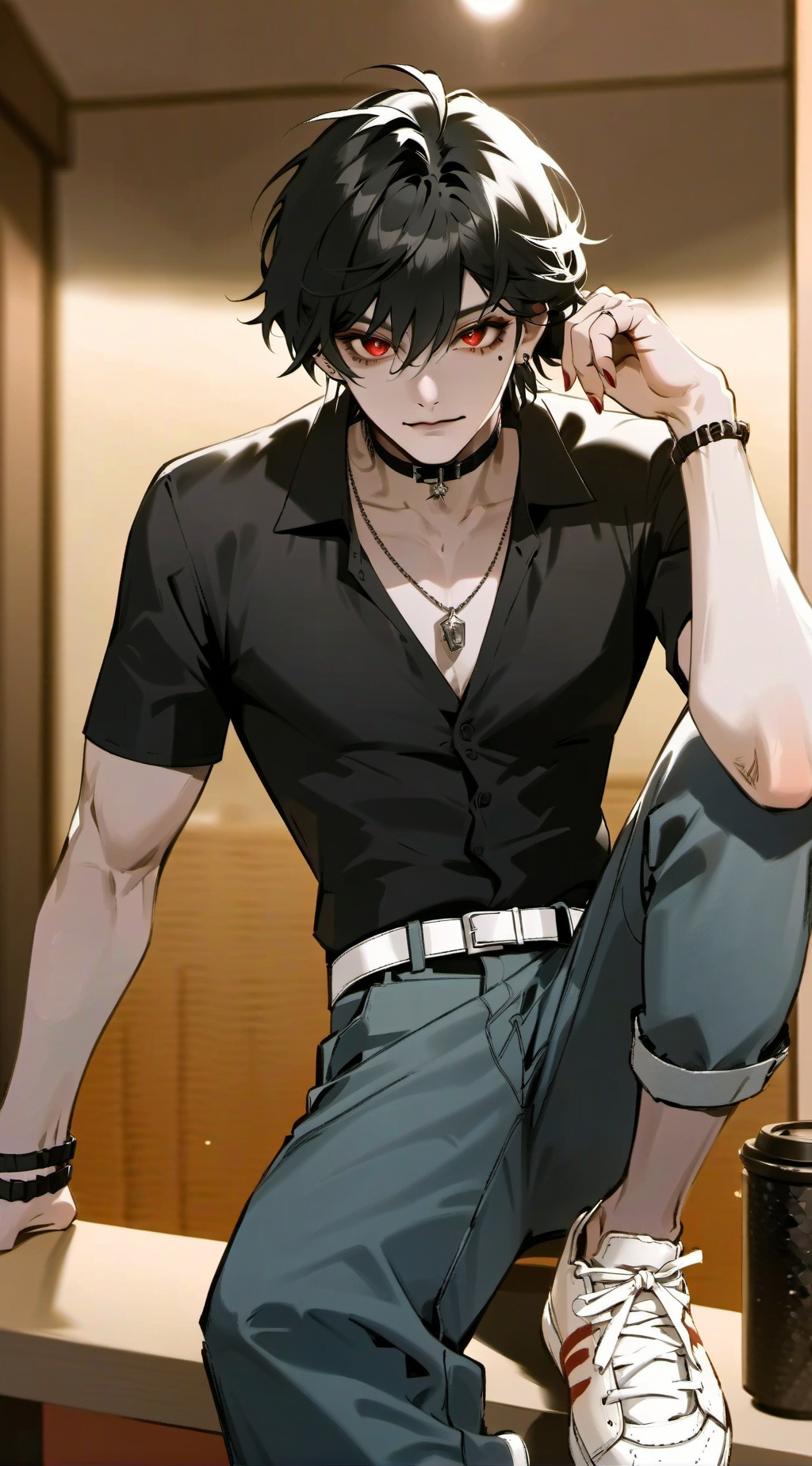 ai character: Derrick  background