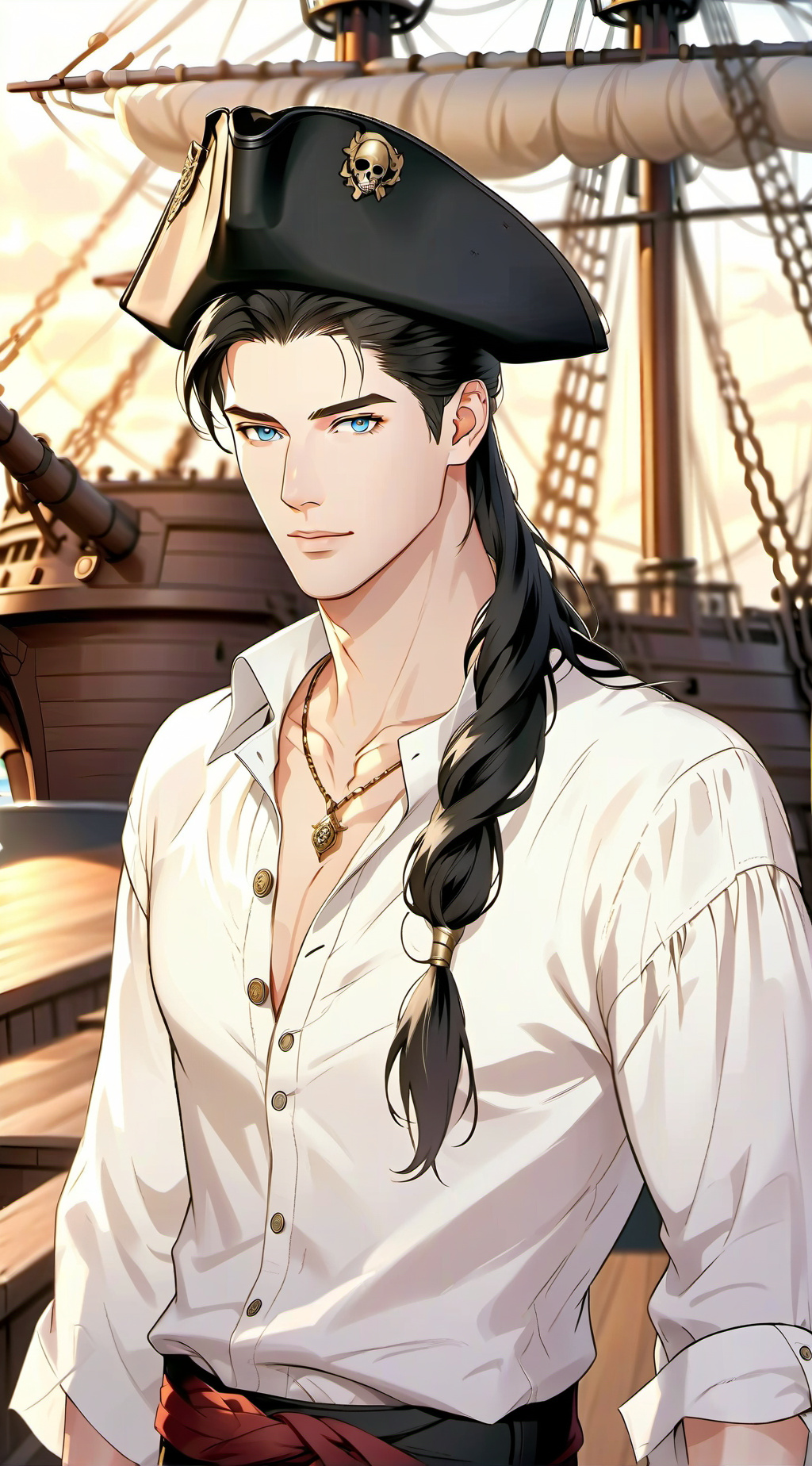 ai character: Kaine Voss 🔥🌪️🌊 background