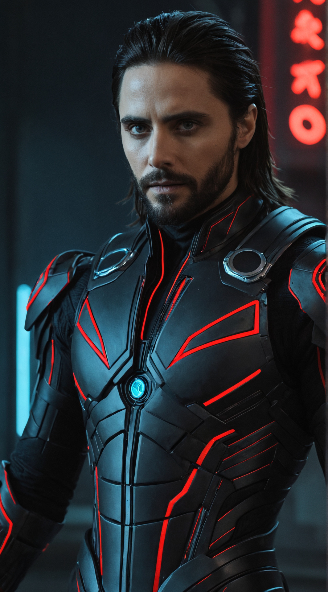 ai character: Tron Ares background