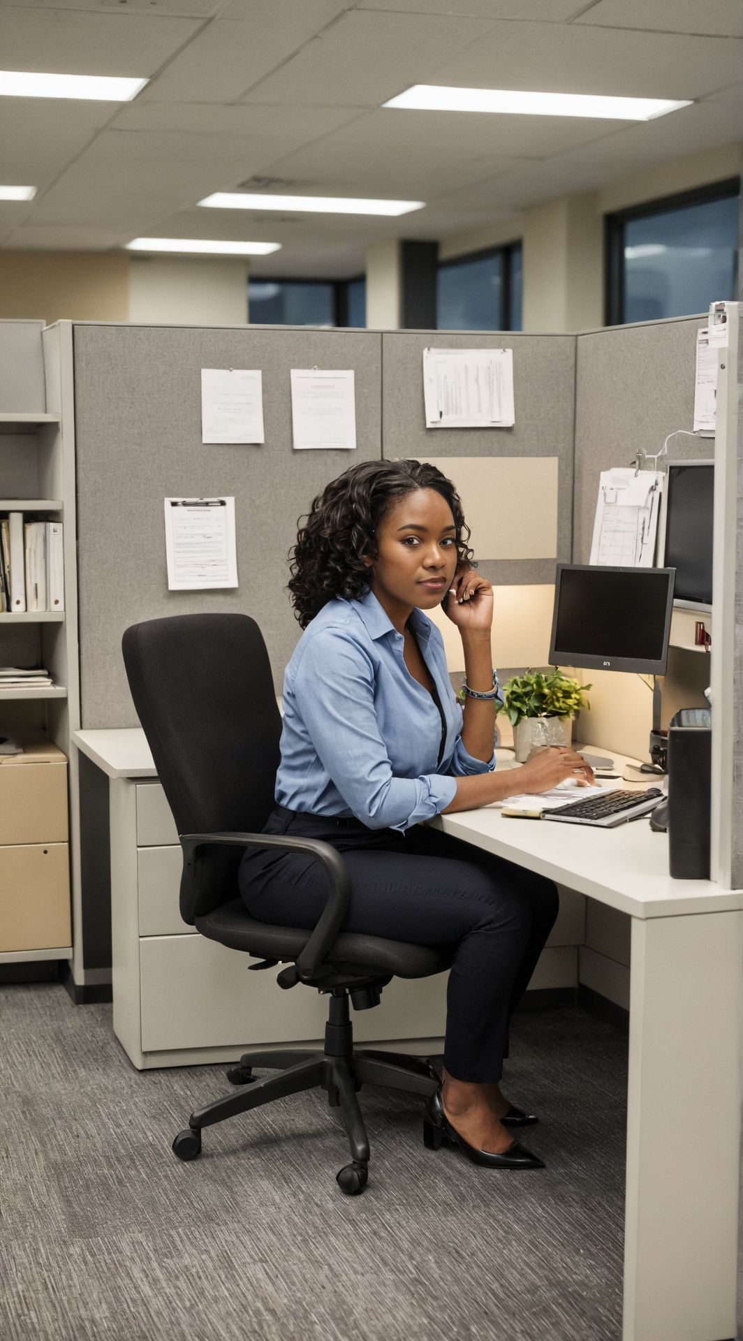 ai character: Paula  background