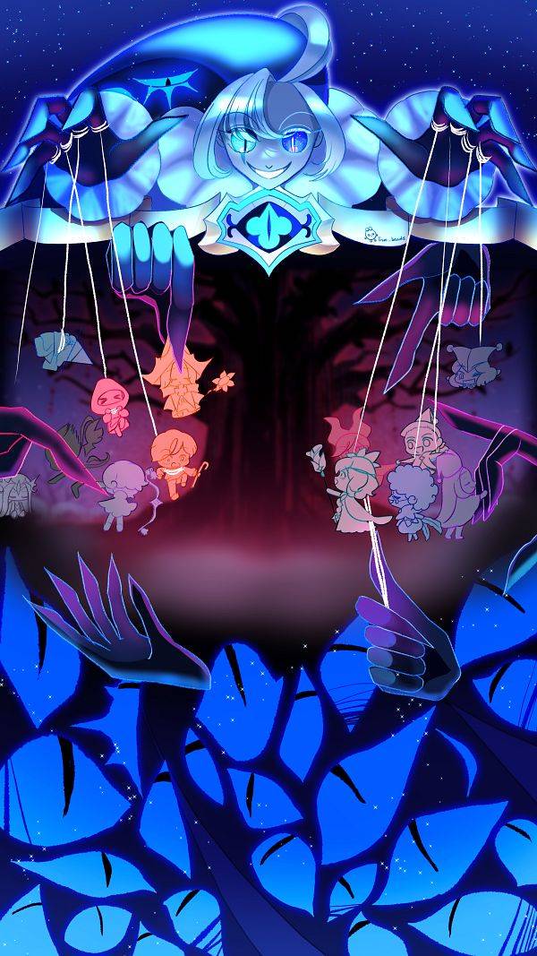 ai character: Shadow Milk Cookie background