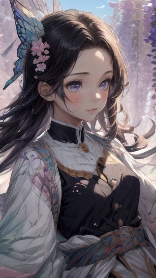 ai character: Shinobu Kocho  background