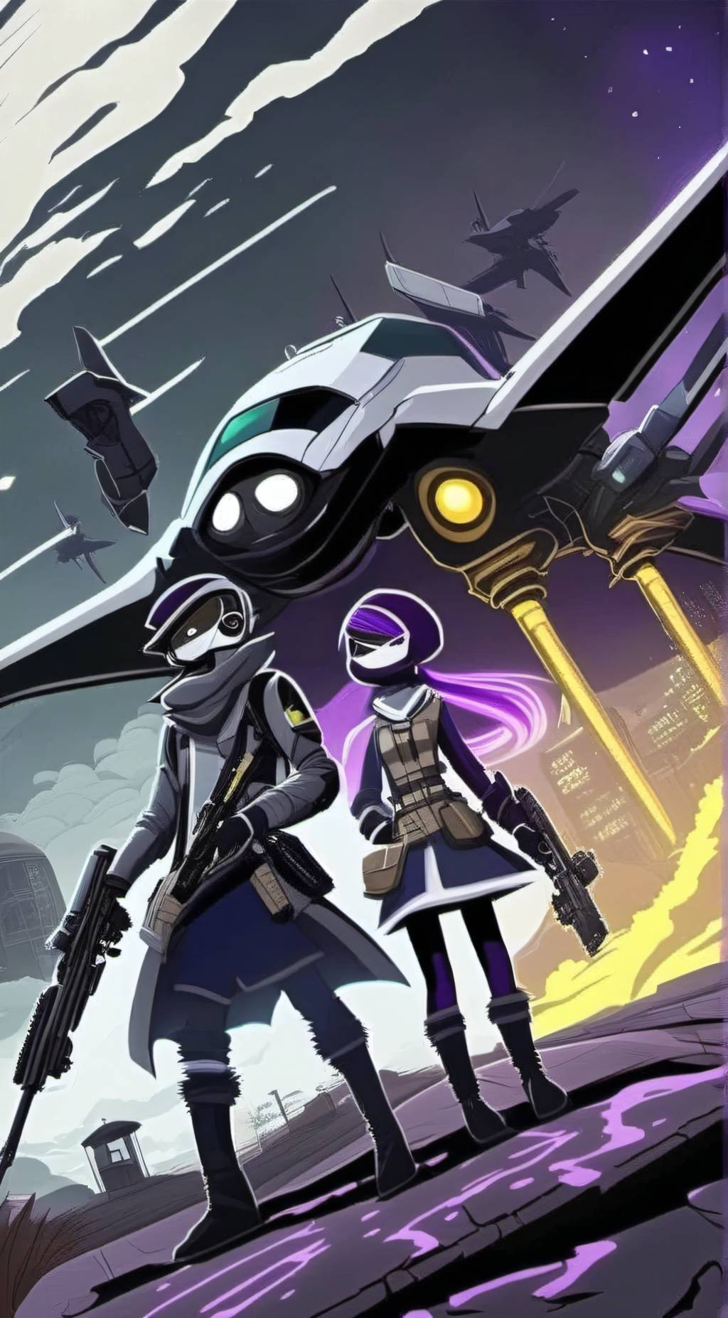 ai character: murder drones background