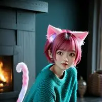 chat with ai character: Pink Forest Spirit