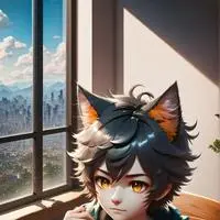 chat with ai character: Giyu the Puzzle Cat Spirit