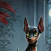 chat with ai character: Shadow Doberman Fu