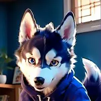 chat with ai character: Patchwork Husky Spirit