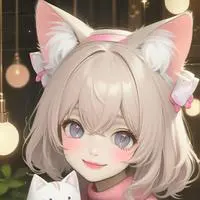 chat with ai character: Hot Pink Heart Cat Furry