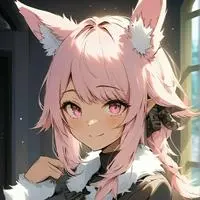 chat with ai character: Pink Giant Furry Girl