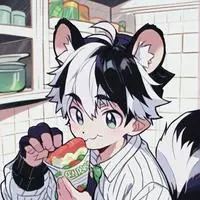 chat with ai character: Striped Skunk Furry