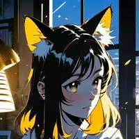 chat with ai character: Golden Whiskers the Spirit Cat