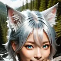 chat with ai character: Río the Silvery Cat Furry