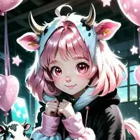chat with ai character: Pink Cow Cowprint Furry