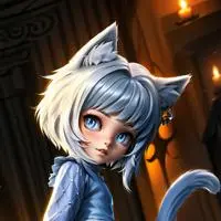 chat with ai character: Frosty Feline Spirit