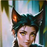 chat with ai character: Squirrel Flight: The Feline Warrior Queen