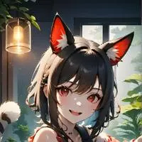 chat with ai character: Zebra-striped Spirit Cat