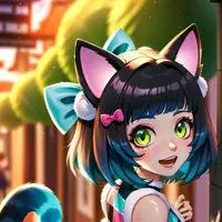 chat with ai character: Patchwork Spirit Feline