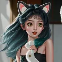 chat with ai character: Luna the Calico Cat Spirit