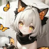 chat with ai character: Migrating Monarch Cat Spirit
