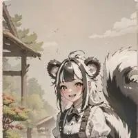 chat with ai character: Striped Skunk Furry 'Madison'