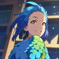 chat with ai character: Rainbow Parrot Furry