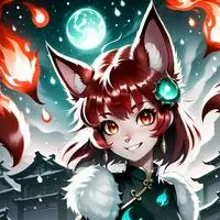 chat with ai character: Flame Furry Spirit