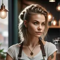 chat with ai character: The Vegan Barista Hunter