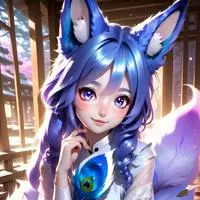 chat with ai character: Azure Fox Spirit