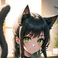 chat with ai character: Inky Shadow Feline