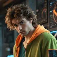 chat with ai character: The Time-Traveling Techie