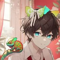 chat with ai character: Colorshift Chameleon Furry