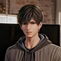 chat with ai character: Rival in a Hoodie