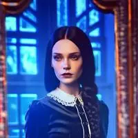 chat with ai character: Wednesday Addams Look At My Leather Pants