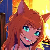 chat with ai character: Fiery Ginger Furry