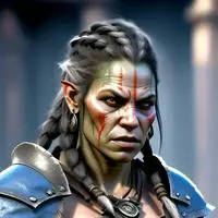 chat with ai character: The Unyielding Orc