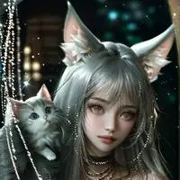 chat with ai character: Sylvie the Silver Salmon Cat Furry
